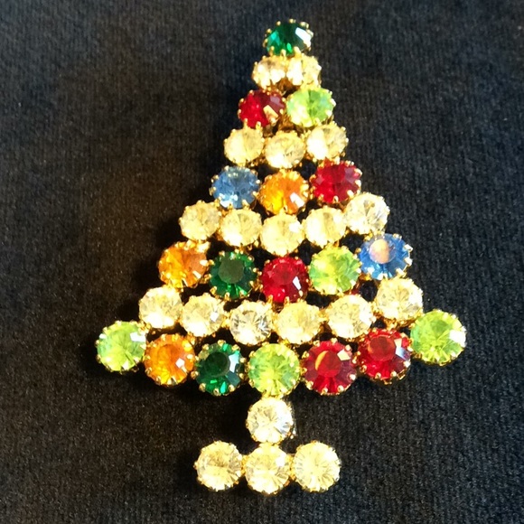 Vintage New Christmas Tree Brooch - Picture 5 of 5